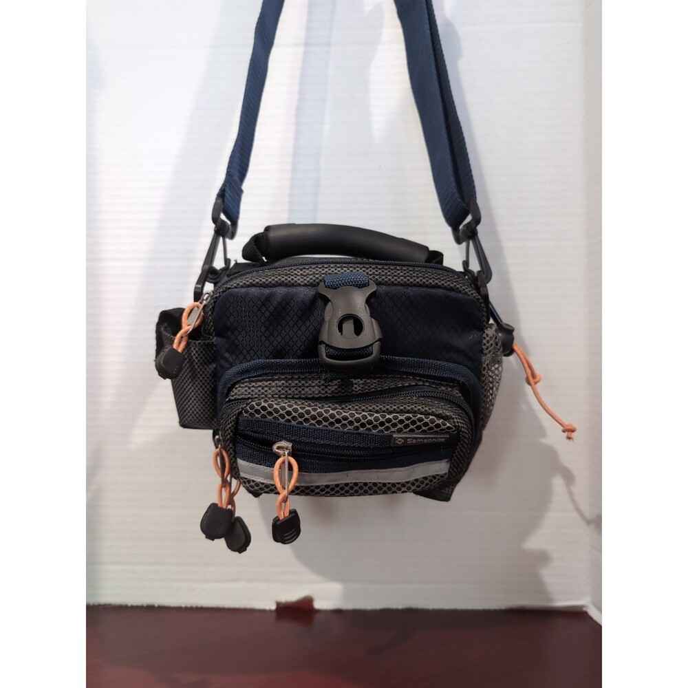 SAMSONITE SMALL MULTI-PURPOSE TRAVEL/CAMERA BAG Shoulder strap  BLUE